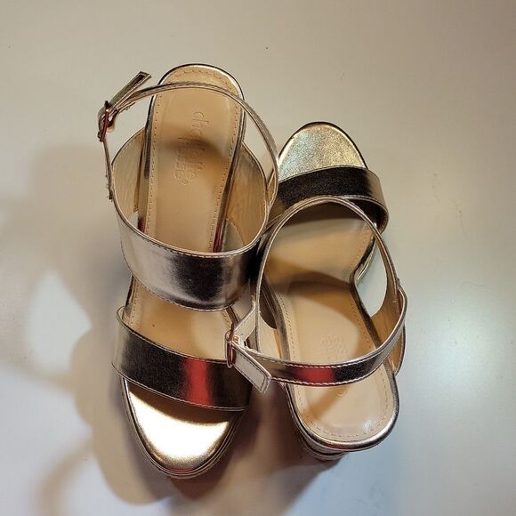 BRAND NEW CHARLOTTE RUSSE CORINNA OPEN TOE WEDGE ANKLE STRAP SANDAL - Picture 5 of 15